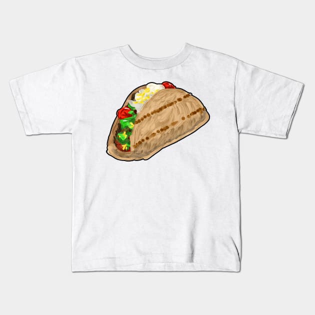 Taco time Kids T-Shirt by johnnybuzt